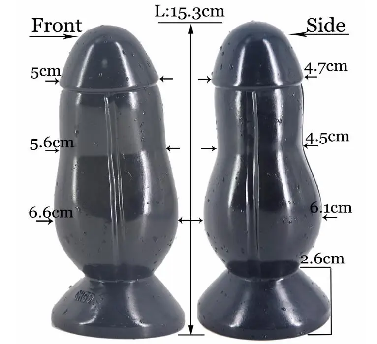 Фаллоимитатор анальный вагинальная пробка большой для мужчин и женщин