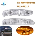 Для Mercedes Benz W220 W215 Боковая дверь Зеркало LED Поворотная сигнальная лампа мигалка световой индикатор лампа CL S класс 2003-2006 WISENGEAR