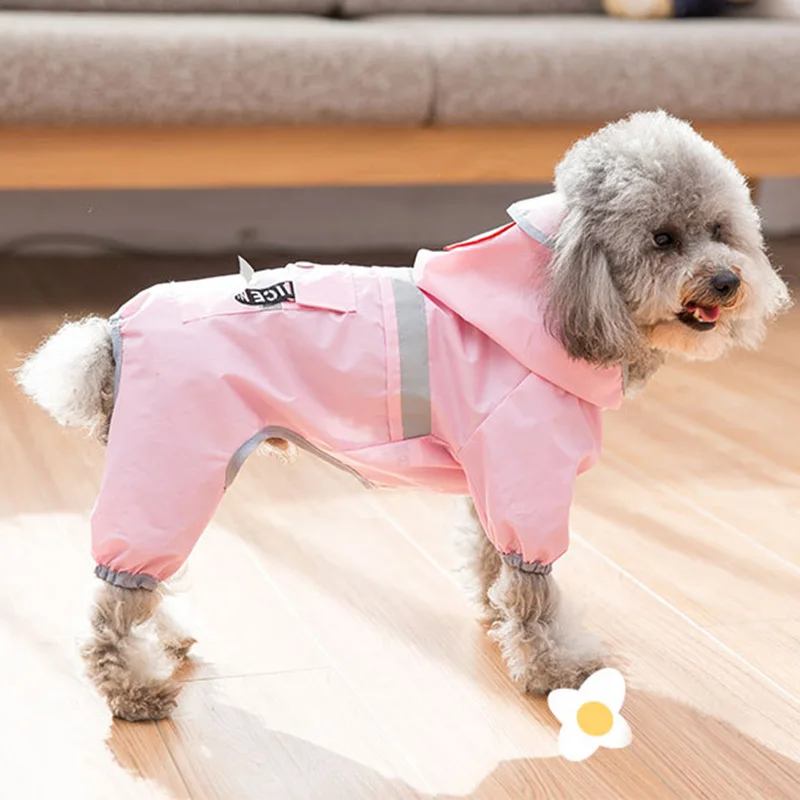 DOGGYZSTYLE светоотражающий плащ и шляпа для собак пластиковый дождевик с карманом