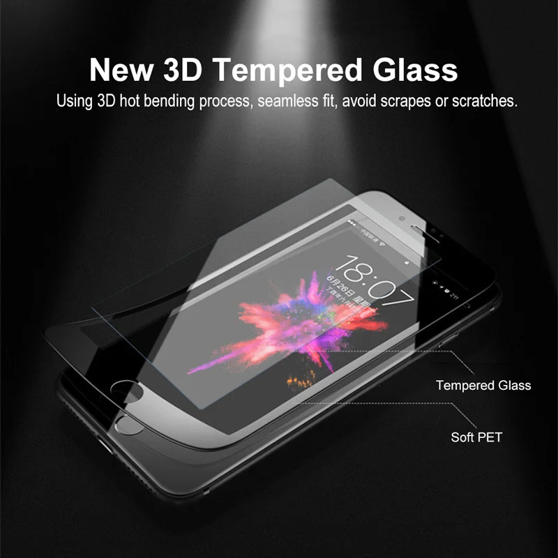Защитное стекло Baseus для iPhone 8 Screen Protector 0.23MM Премиум закаленное стекло для iPhone 7 6 Plus Стеклянная трехмерная пленка