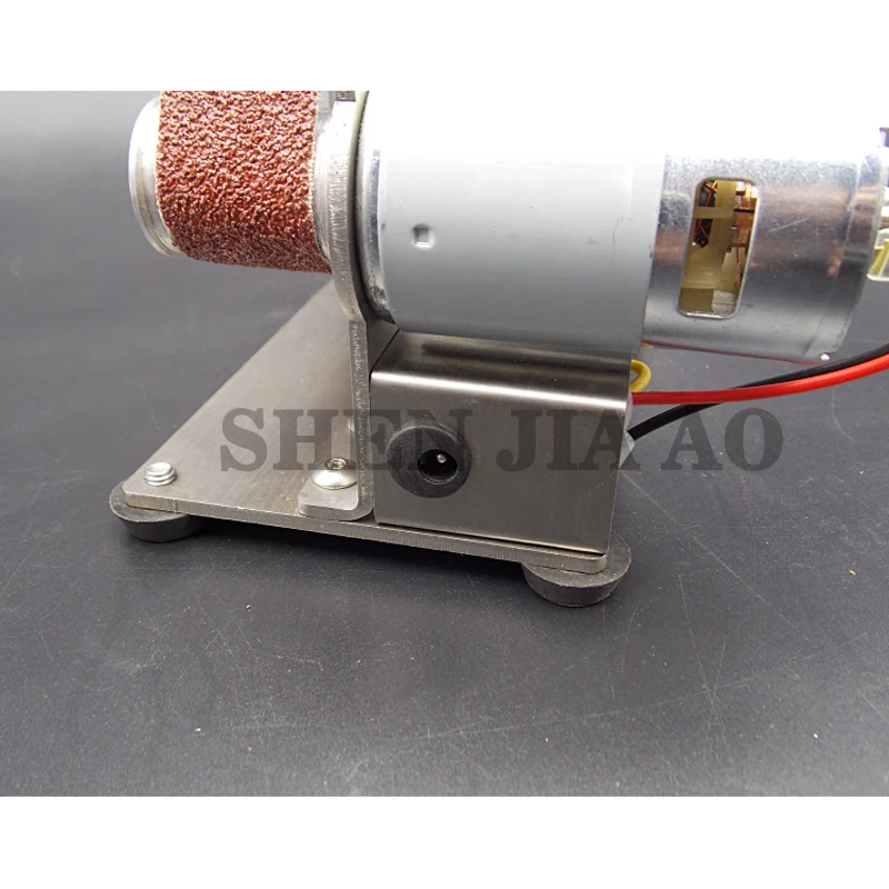 Маленький мини ленточный станок из нержавеющей стали DIY шлифовальный и