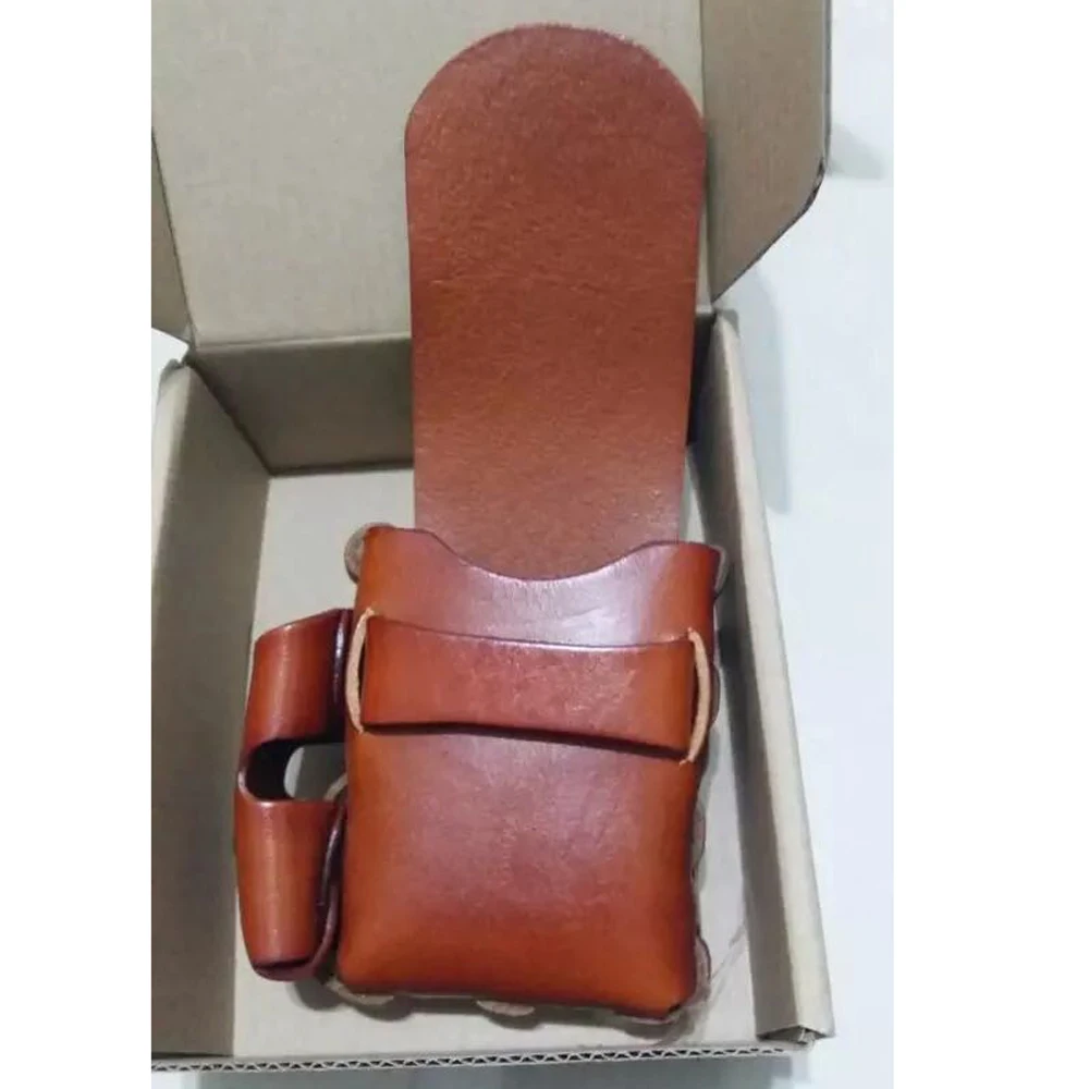 Сделай Сам кожаное ремесло мешок для сигарет и зажигалки деревянная пластина нож