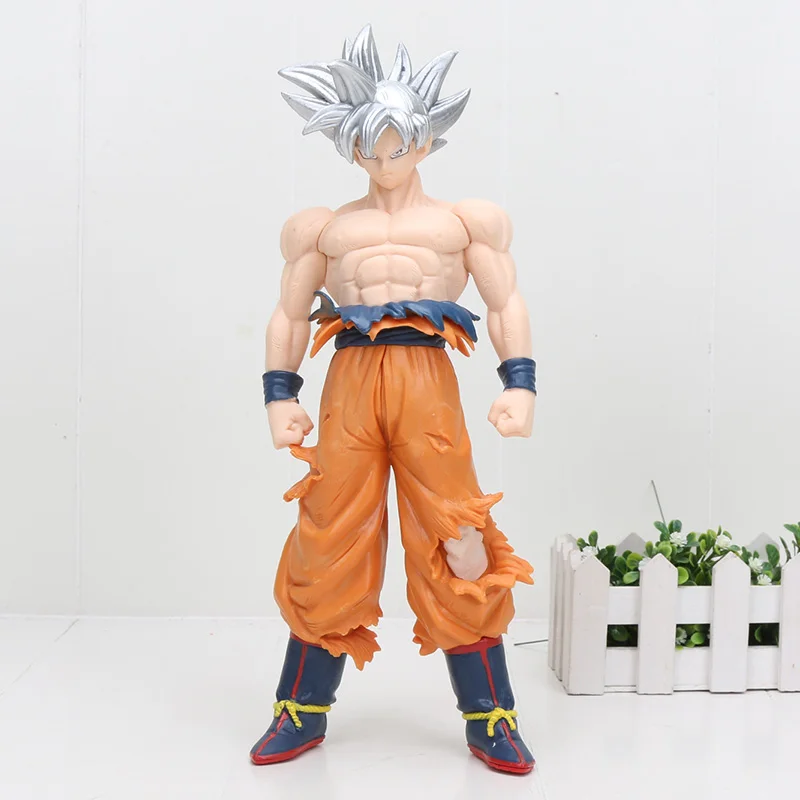goku Большой 30 см Новое поступление Dragon Ball Z Супер Ультра инстинкт Гоку мигатте нет Гоку джирен ПВХ фигурка модель игрушки - Цвет: goku