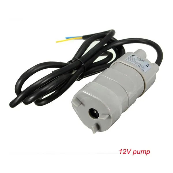 Высокое качество Dc погружной насос 12V 1.2A 600L/ч 6-12V трехпроводной микро мотор-редуктор постоянного тока водяной насос - Напряжение: only 12v Black
