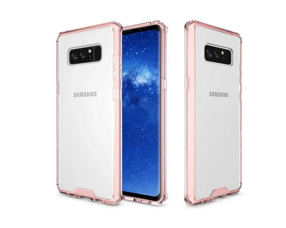 100 шт. 2017 Air Hybrid Clear Coque Кристалл ТПУ Рамки задняя Панцири акриловая крышка Капа Fundas