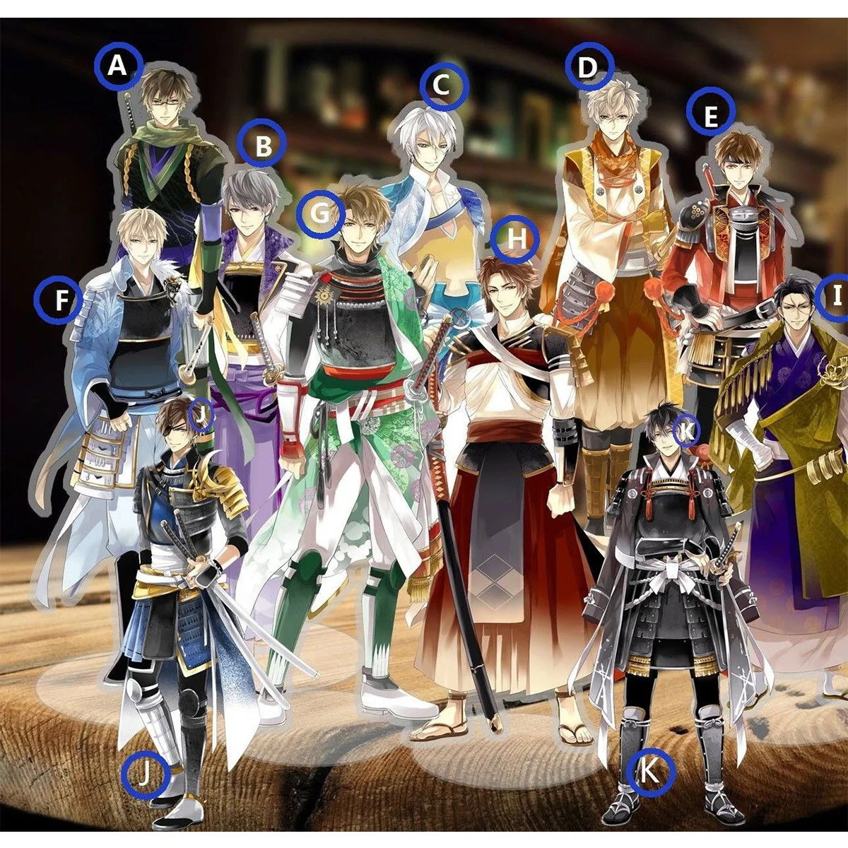 Ikemen Sengoku Toki Wo Kakeru Koi NOBUNAGA ODA акриловый стенд дисплей 15 см|Реквизит для костюмов| |