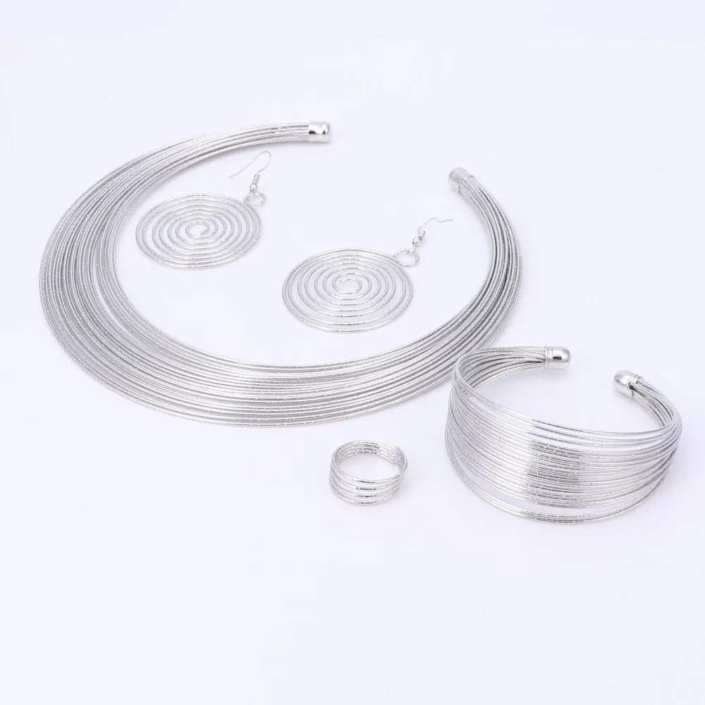 Комплект из колье серёг кольца и браслета|colorful jewelry sets|jewelry sets for womenjewelry |