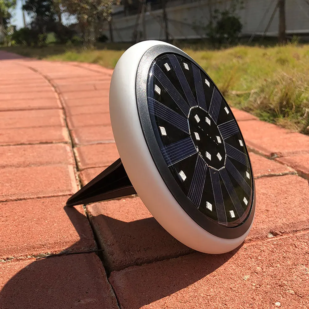 Color Changing Round Solar Powered LED Light Outdoor Garden Yard Decor Lamp #01 | Освещение
