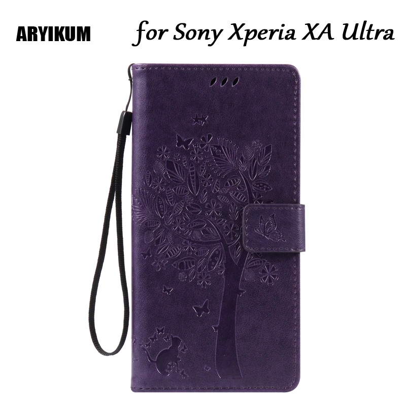 ARYIKUM Butterfly Case For Sony Xperia XA Ultra F3211 F3212 F3213 F3216 Flip Wallet Phone Bag | Мобильные телефоны и