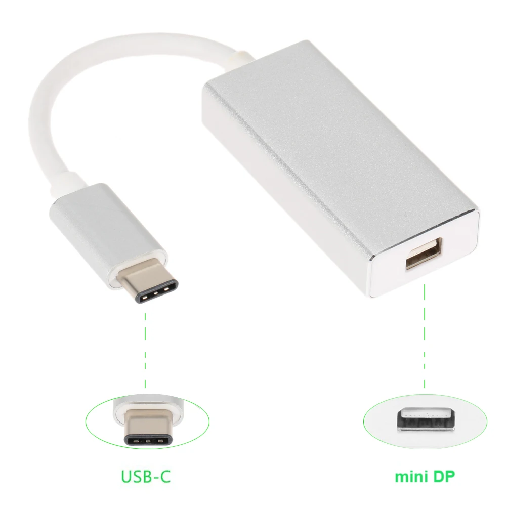 USB 3. 0 Type C для Mini DisplayPort MDP DP 3 1 p HDTV Hub адаптер кабель передачи данных нового MacBook 12