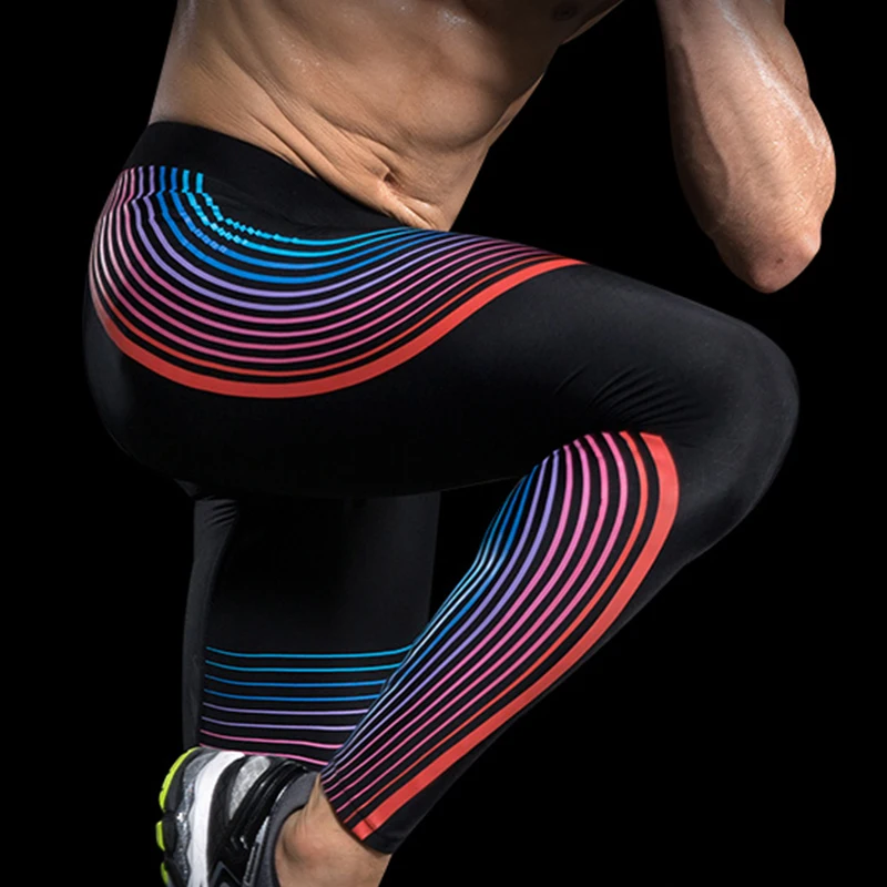 Мужские сжатия Бег Штаны спортивные jogger бег Колготки Баскетбол тренажерный зал