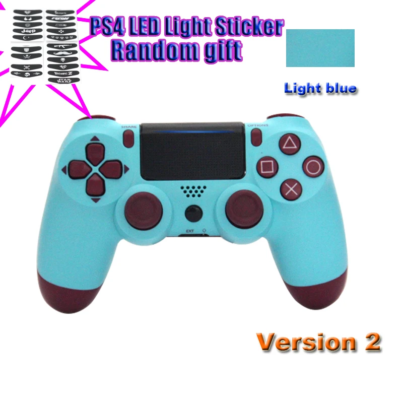Berry blue No Box Новая версия 2 4,0 контроллер для SONY PS4 Геймпад для Play Station 4 джойстик Беспроводная консоль для PS3 для Dualshock - Цвет: Berry blue No Box