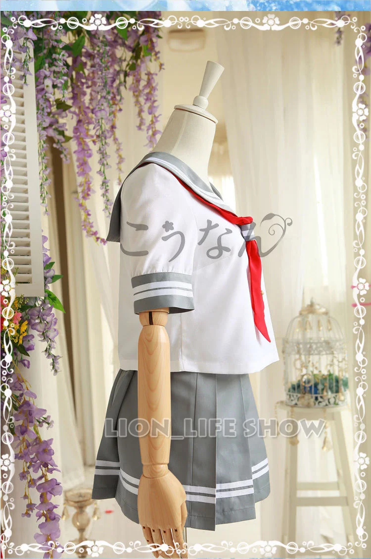 Милый! Солнечный свет! Aqours Takami Chika школьная форма матроска карнавальный костюм |