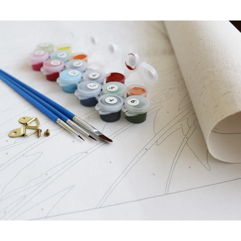 Краска с цифрами наборы цветов масляная краска ing на холсте Рисование по номерам