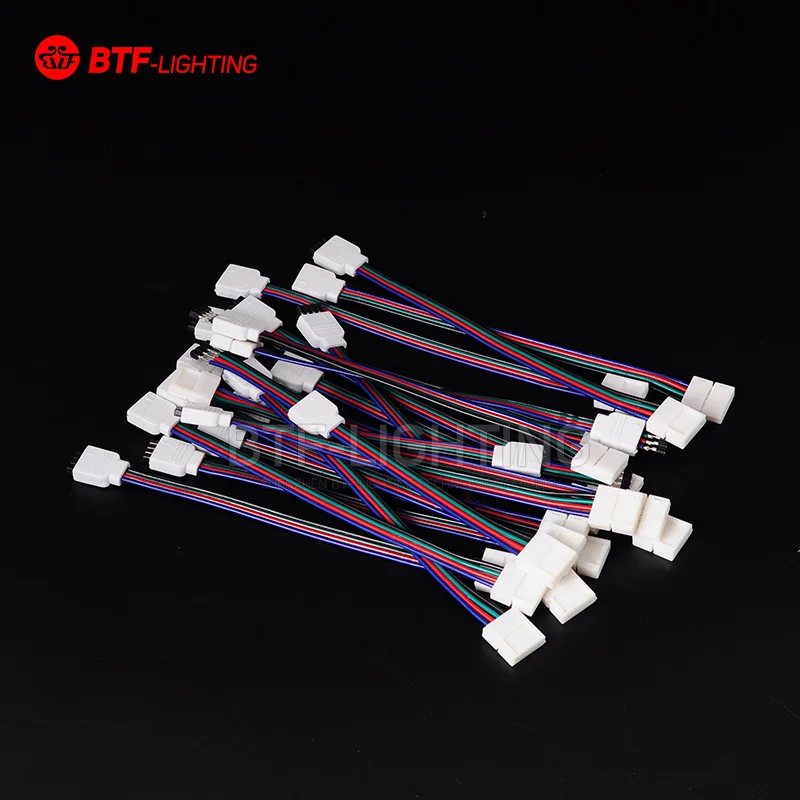 RGB светодиодные аксессуары 4pin 10 мм 5050 Артикул лампа Разъем от простой сварочной