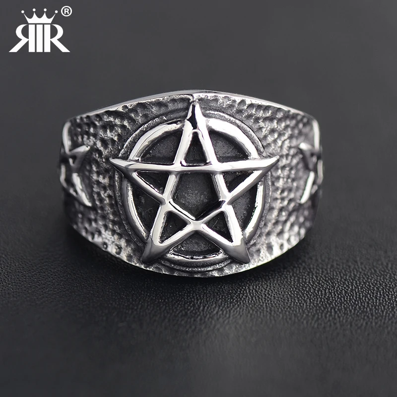 RIR новый магазин ретро кольцо из нержавеющей стали Wicca высокое качество