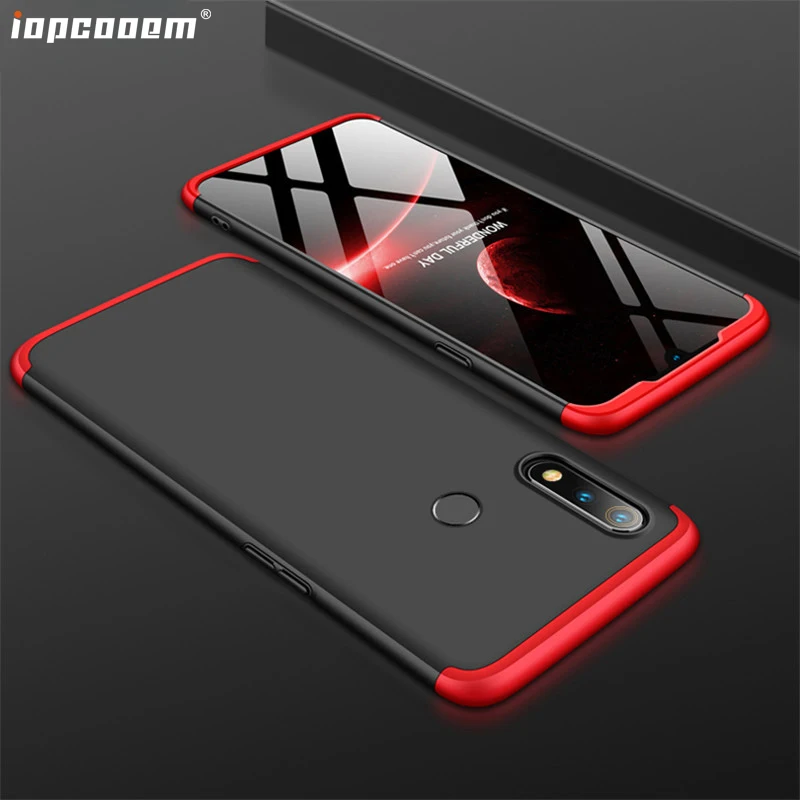 Чехол для OPPO Realme 3 Модный деловой в 1 360 градусов Полная защита корпуса телефона задняя крышка Realme3 Жесткий
