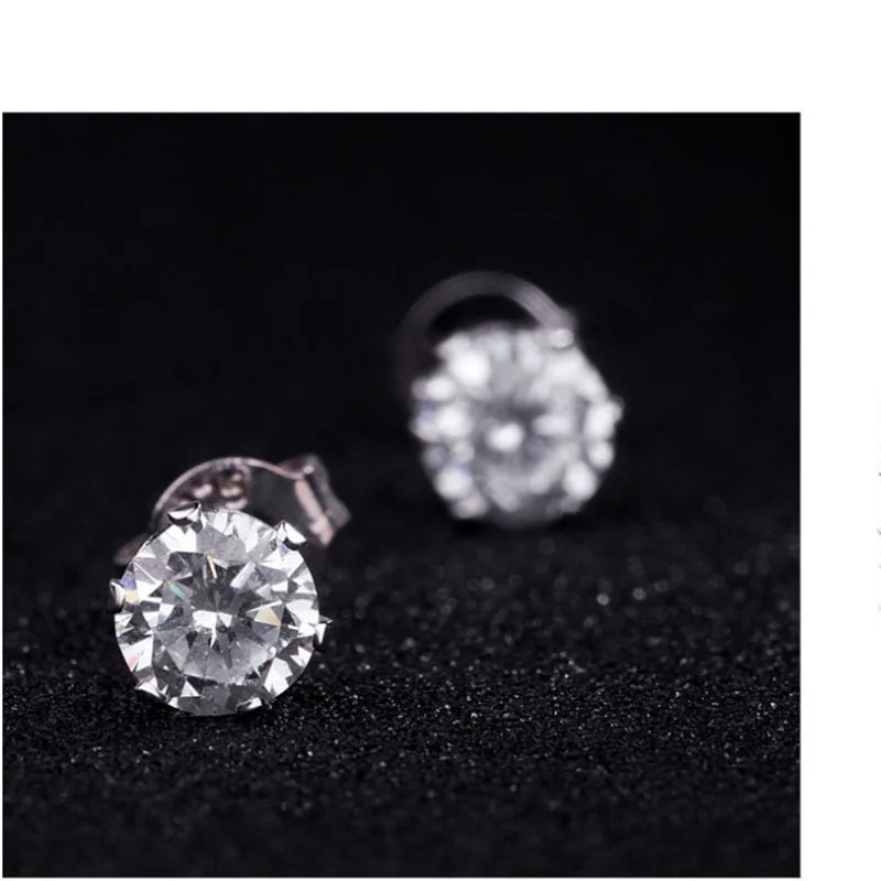

European and American zircon studs, medical needles, AAA zircon lady earrings for special activities