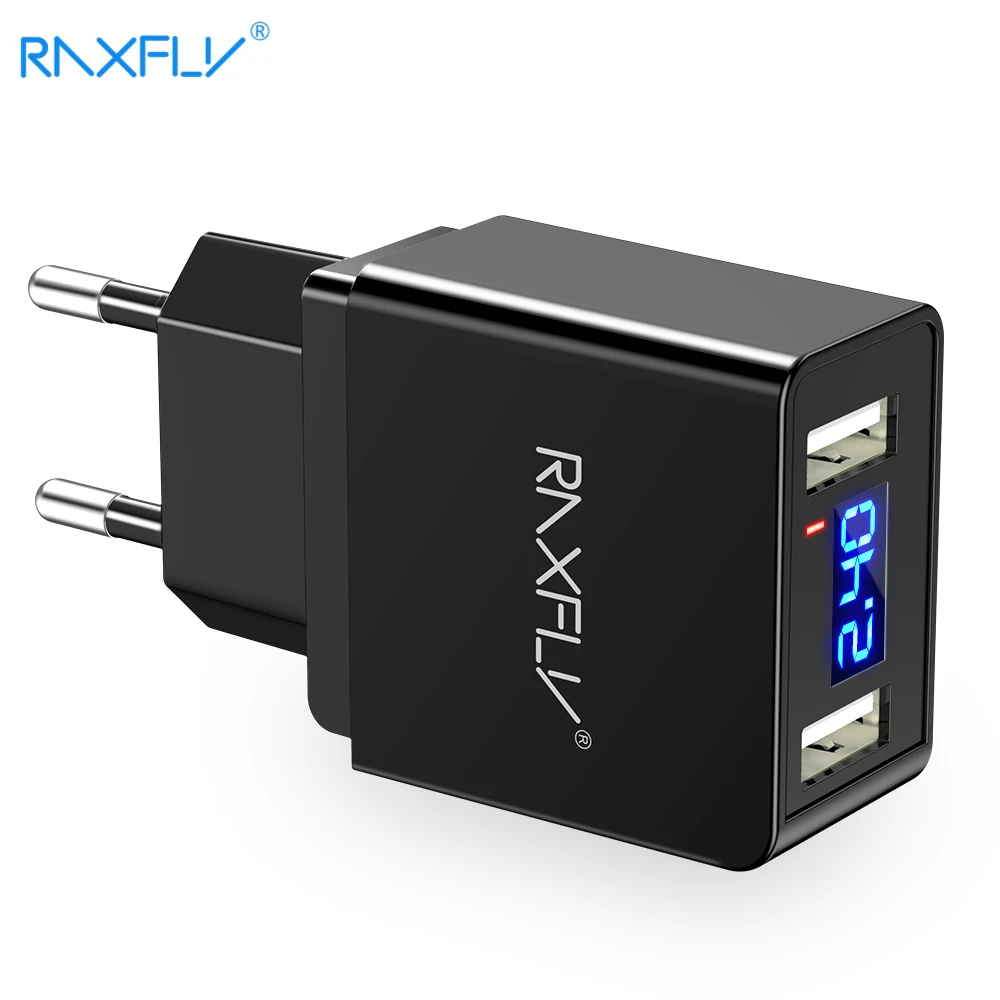 Зарядное устройство RAXFLY с двумя USB портами 5 В/2 4 А|charger for samsung|usb chargerport usb charger |