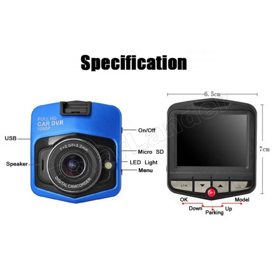 hot sale motion detection 2.7 inch screen Car DVR HD Recorder GT300 Dashcam Digital Video Registrator G-Sensor Night Vision | Автомобили и