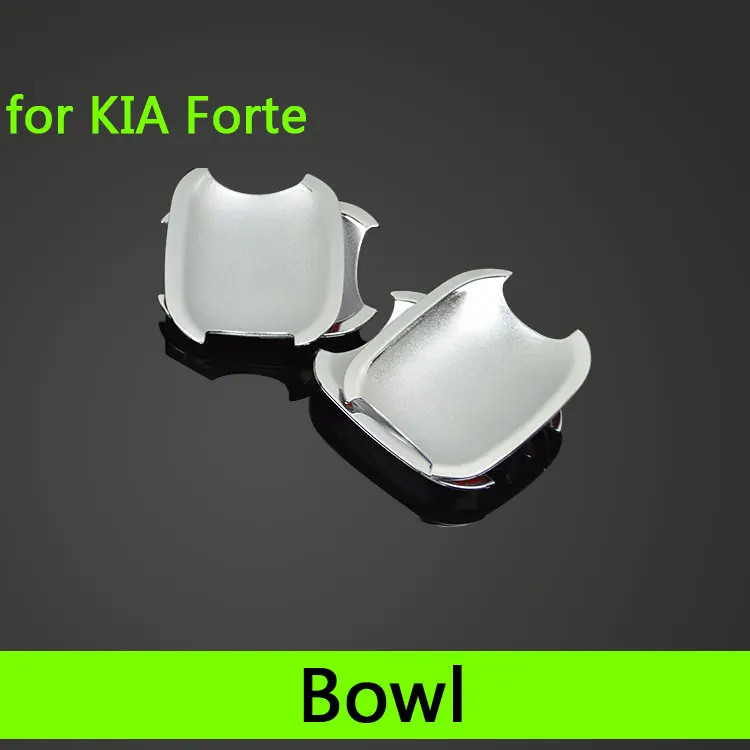 Для KIA Forte 2009-2013 хромированная отделка наружная дверная ручка крышки 2010 2011 2012 седан хэтчбек аксессуары наклейки для автомобиля Стайлинг - Цвет: Bowl