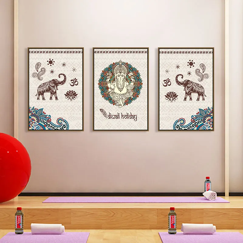 

30CM X 40CM Yoga Bergamot Lotus Gallery Art Canvas Pop Contemporary Wall Pictures Dance Room Blank Wall Art Painting