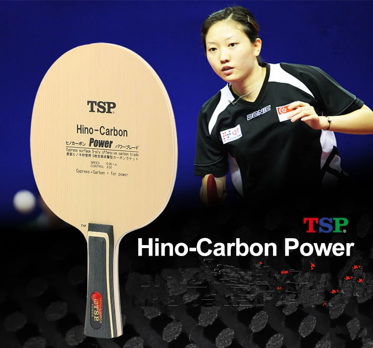 

TSP Hino-Carbon Power (Li Jiawei's) лезвие для настольного тенниса (3 + 2 углерода, поверхность Hinoki), ракетка для пинг-понга, летучая мышь TSP 22194 21223 22195