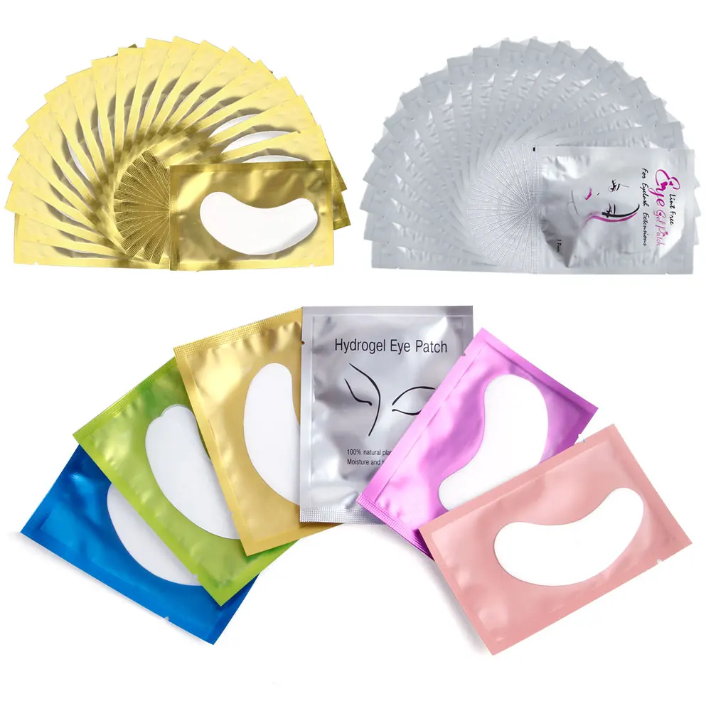 

100Pairs Paper Patches for Eyelash Extensions Grafted Eye Stickers Eyelashes Under Eye Pads Makeup Eye Patches Cosmetics Tools