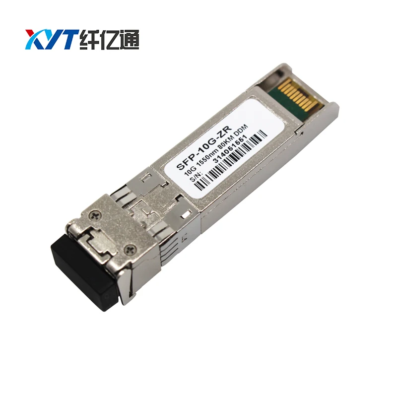 Совместим с модулем cisco huawei 10G 1550 нм 80 км SFP двухволоконный LC-коннектор