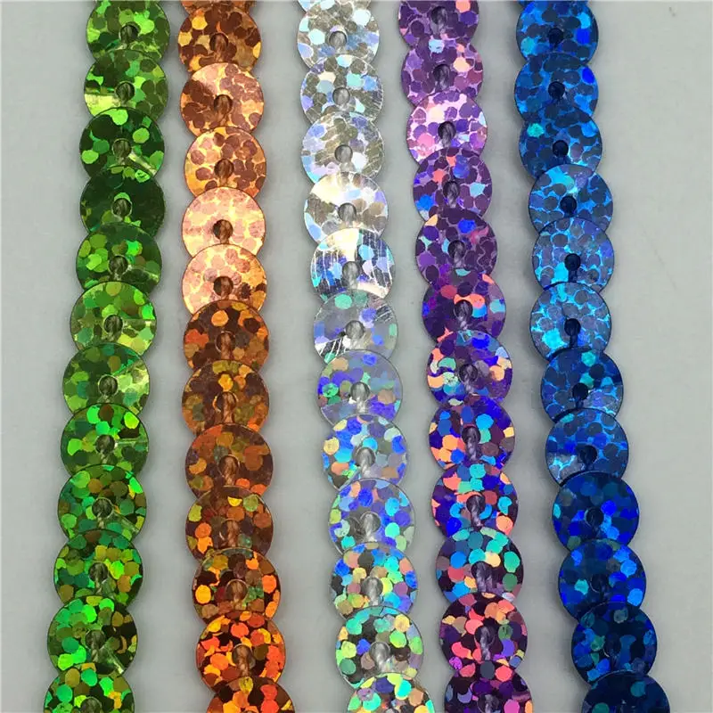 Пайетки круглые плоские 6 мм 10 ярдов/партия|sequins for crafts|flat sequinspaillettes sequins |