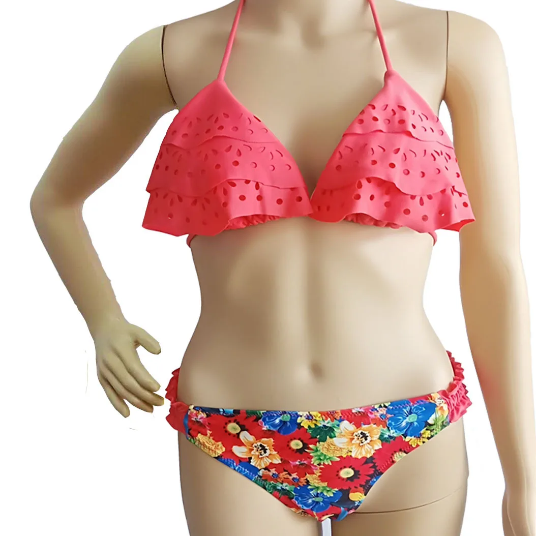 New European and American Swimwear Hot Selling Hollow Sexy Bikini mini bikini sexy bikini Wire Free Low Waist swimsuit