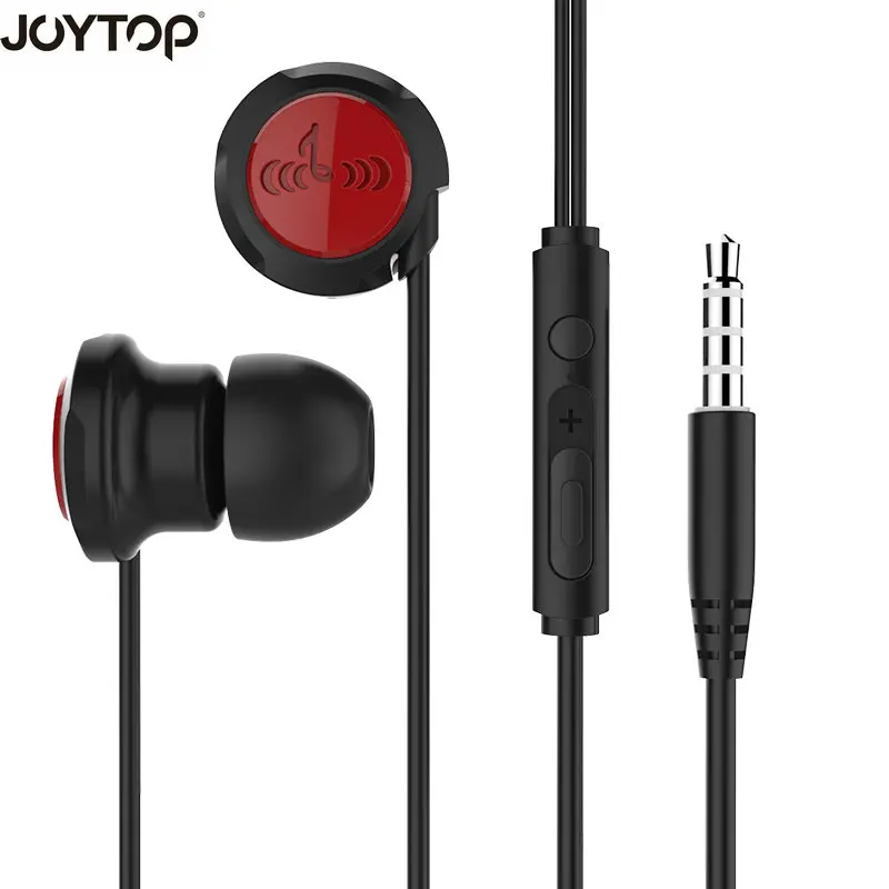 JOYTOP наушники 3 5 мм-вкладыши проводные С микрофоном Стерео Bass Наушники для xiaomi redmi