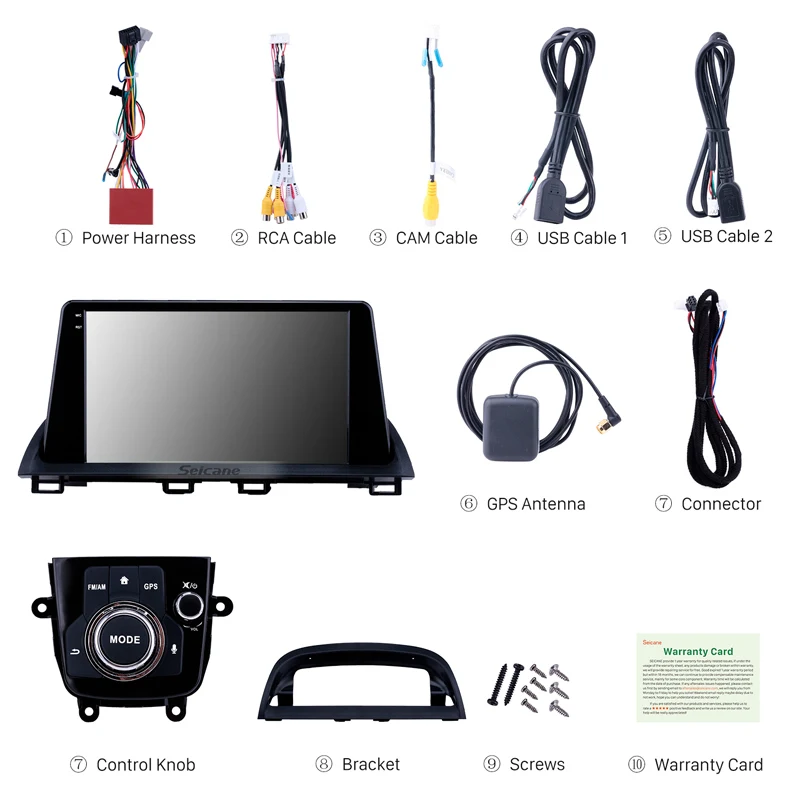 Головное устройство Seicane 8 ядер Android 9 0 для Mazda 3 Axela BM 2013 2018 GPS навигация поддержка DVR