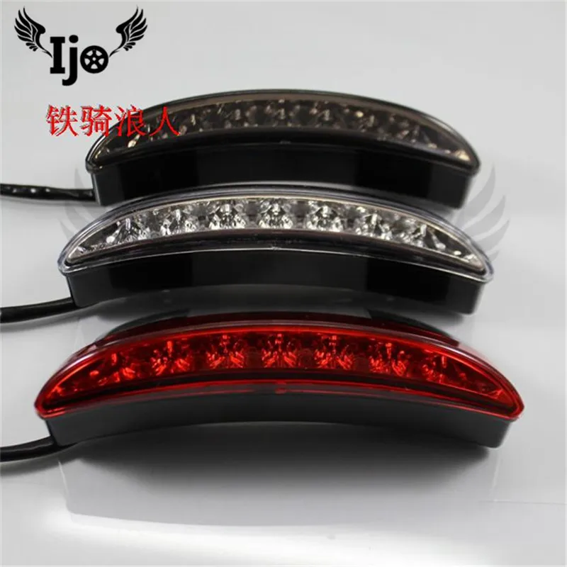 

classic vintage cafe racer moto fender flasher LED brake motorbike rear flashing for harley XL883 1200 motorcycle tail light