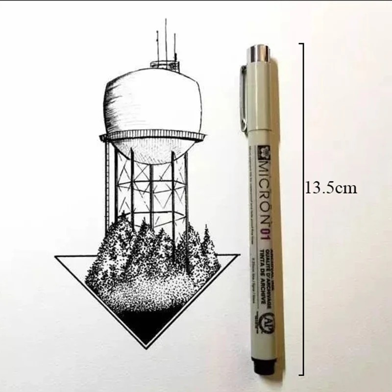 Маркеры на водной основе ручка вкладыш для рисования несколько размеров