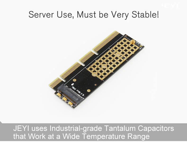 JEYI MX16-1U M.2 NVMe SSD NGFF для PCI-E 3,0X4X8X16 адаптер M ключ интерфейсная карта m.2 полная скорость поддержка PCI Express 2230-2280