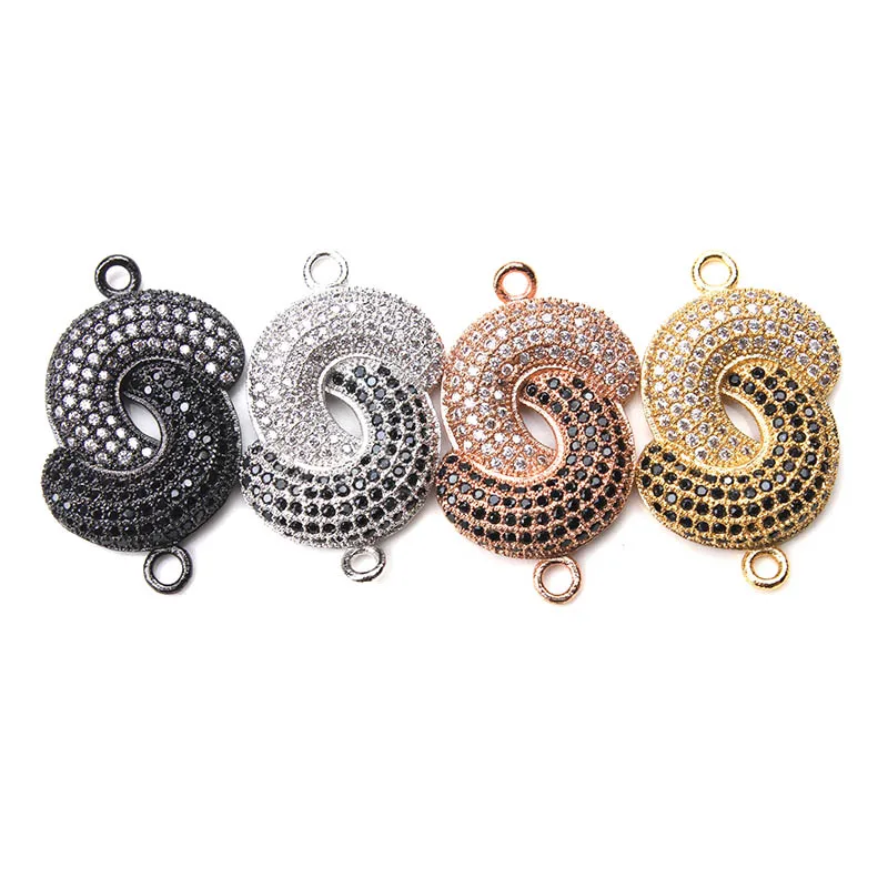 1 шт. медный соединитель в виде двойной Луны 15 х27 мм|jewelry findings|copper connectorjewelry components |