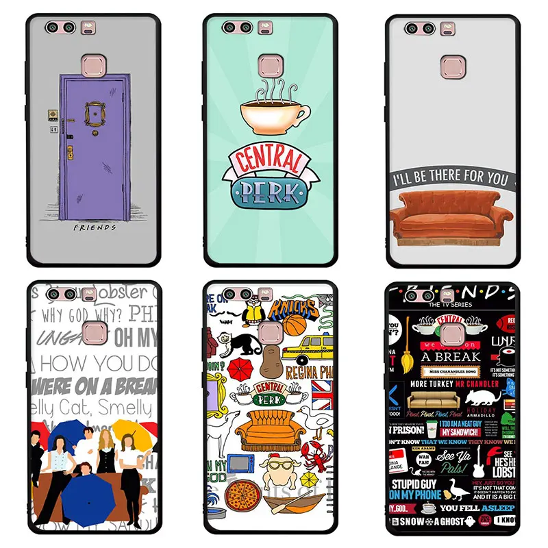 Perk кофе друзья ТВ мягкий чехол для телефона Huawei P9 P10 P20 30 P40 Pro Max P Lite smart Z Plus
