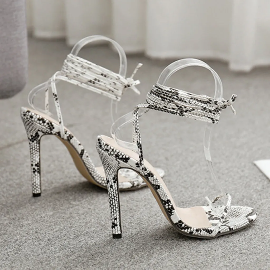 Женские босоножки больших размеров женская обувь 2019 г. модная пикантная на