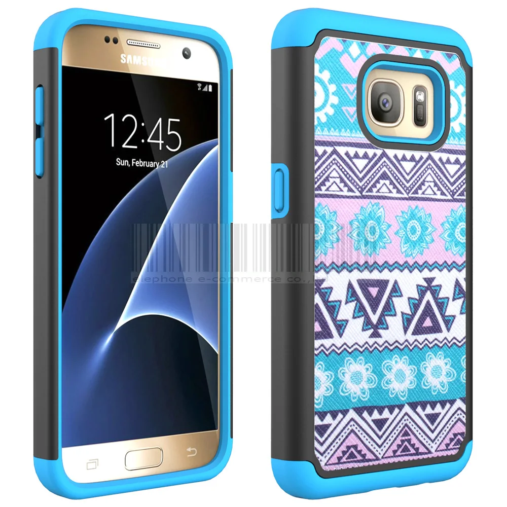 Shockproof Tribal Totem Armor Protective Hard Back Case Fundas For Samsung Galaxy S7 G930 Cover With Films+Stylus | Мобильные