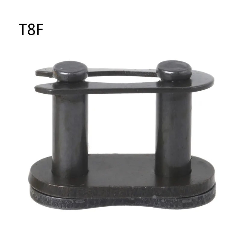 T8F Black Золотой/черный мотоцикл цепи пряжки кольцевым соединением 25H# T8F#420#428#520#530# цепочка кольцевым соединением для грязи питбайк ATV C45 - Цвет: T8F Black