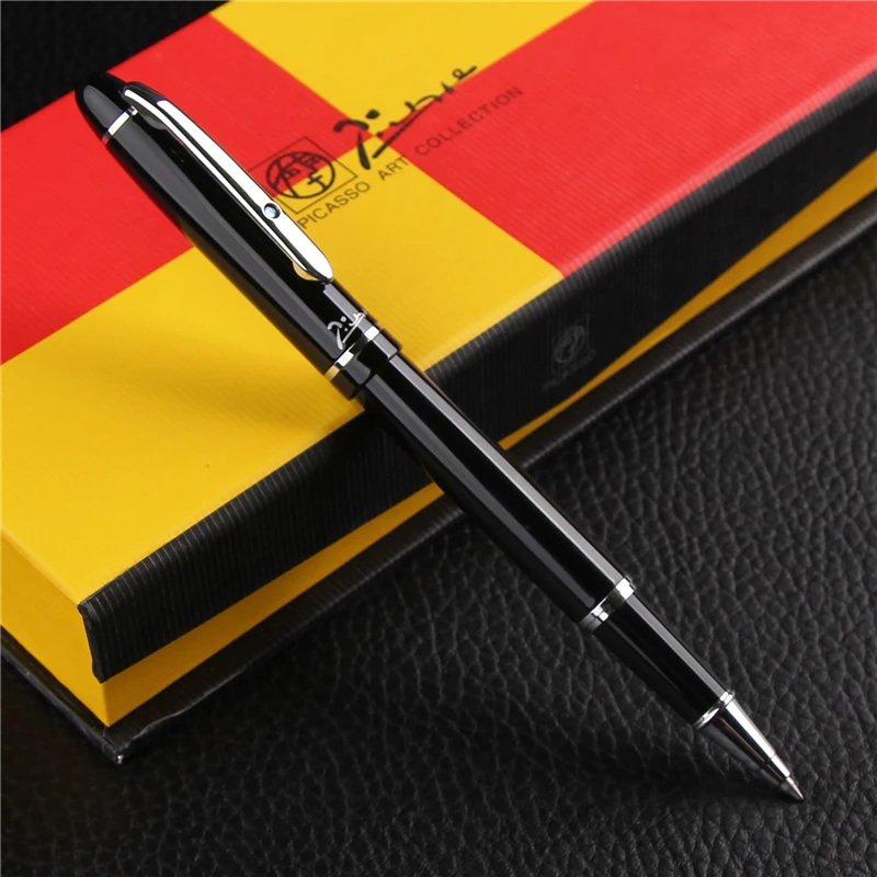 1 шт. Роскошная шариковая ручка с серебряным зажимом высококачественный подарок