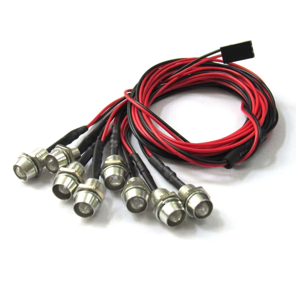 Комплект из 8 светодисветильник Дов s Передний фонарь задний для 1/10