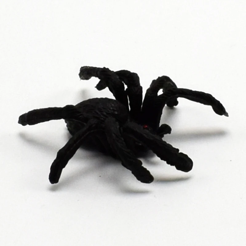 

10pcs/lot Lifelike Simulation spider Animals Action Figure Toy funny Practical Jokes toys For Kids April fool's day