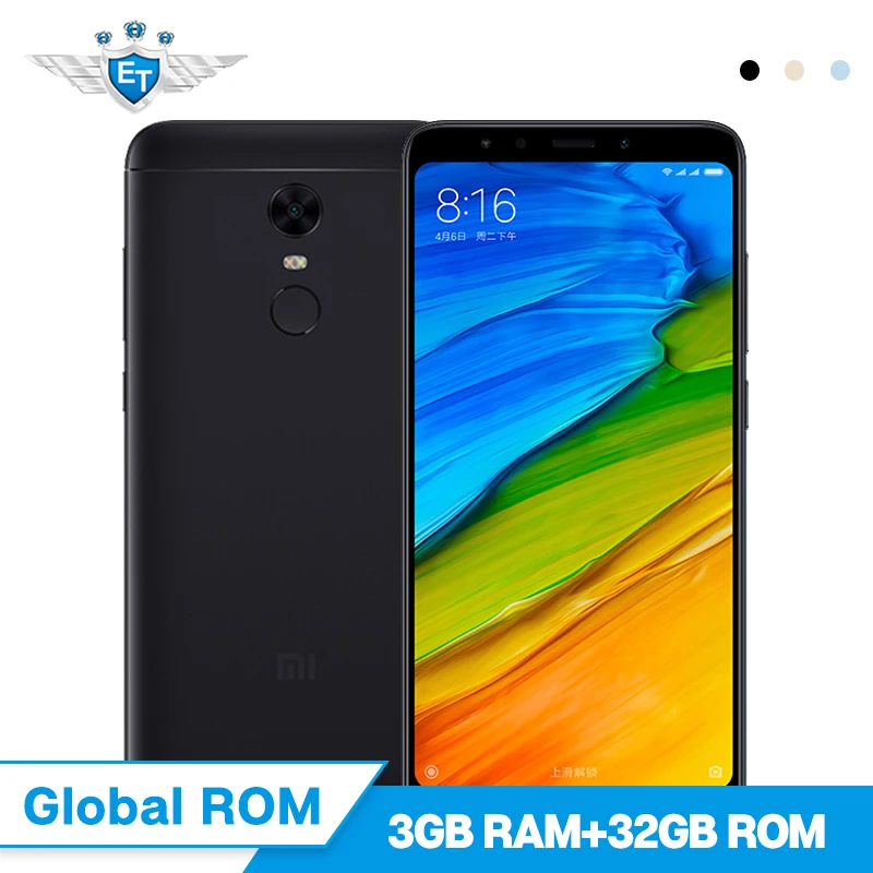 Xiaomi Redmi 5 плюс 3 ГБ 32 телефон Snapdragon 625 Octa Core 99 'ཎ:9 полный Экран смартфон