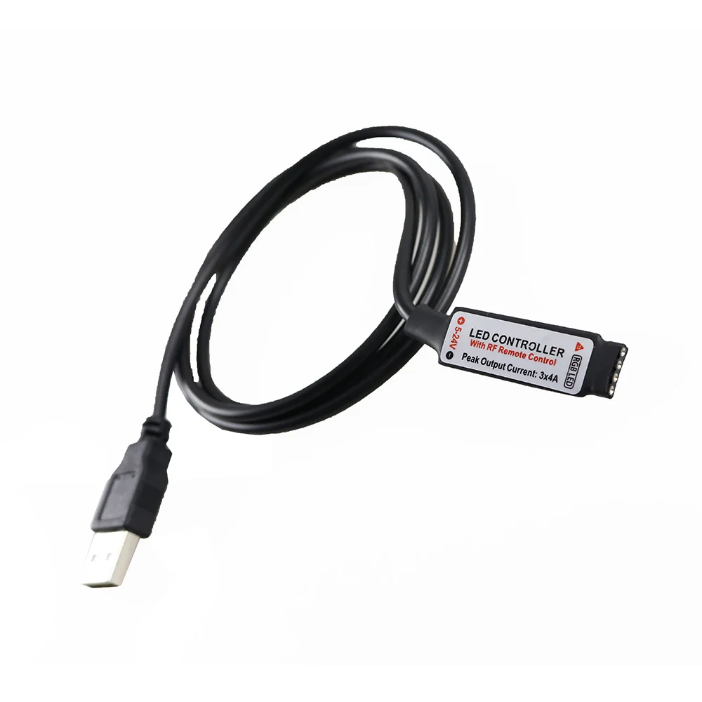 DC5V USB RGB светодиодный контроллер 17key 12A RF беспроводной мини-пульт дистанционного управления для RGB 3528 5050 smd СВЕТОДИОДНЫЙ ленточный светильник 5-24 В