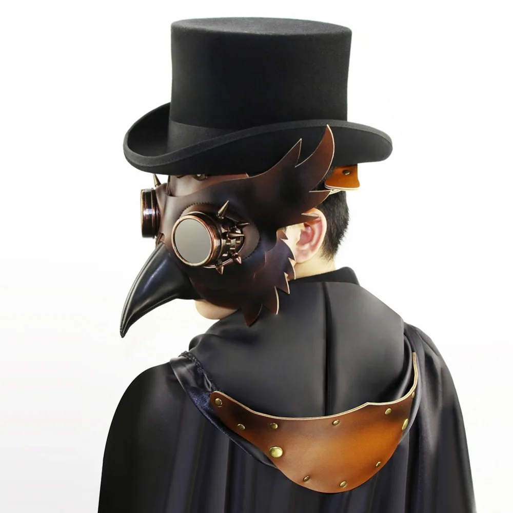 Steampunk Plague Doctor Halloween Cosplay anime Party mask