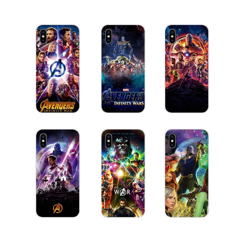 Для Motorola Moto X4 E4 E5 G5 G5S G6 Z Z2 Z3 G3 G2 C Play Plus прозрачный мягкий чехол для Marvel Avengers Infinity War