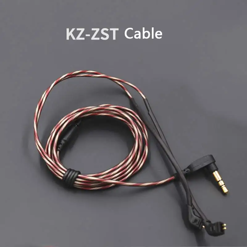 KZ ZST ED12 ES3 СЖД ZS10 ES4 кабель 2pin 0 75 мм обновлен позолоченный наушники обновление