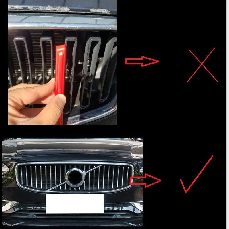 Для volvo s90 v90 Трехцветная сетчатая Декоративная полоса Новая сетевая